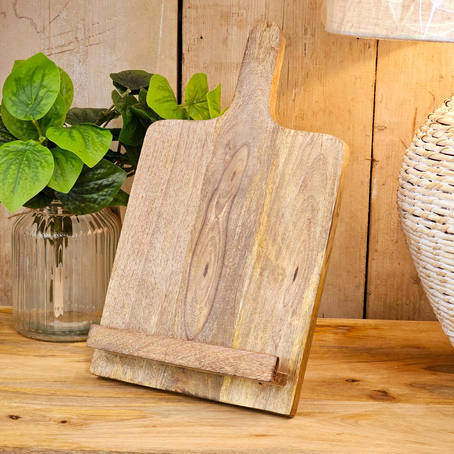 Solid Mango Recipe Book Stand
