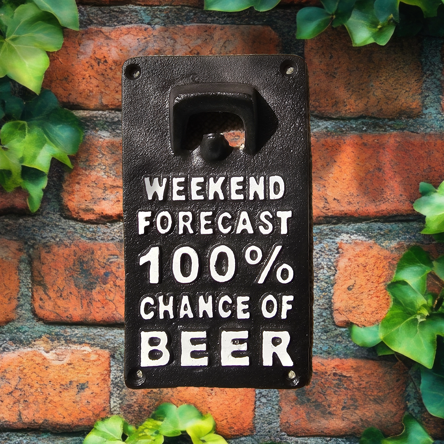 Cast Iron Sign & Bottle Opener