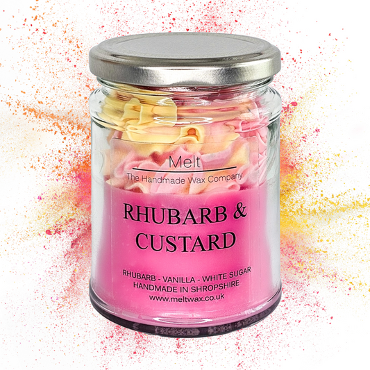 Rhubarb & Custard - Jam Jar Candle